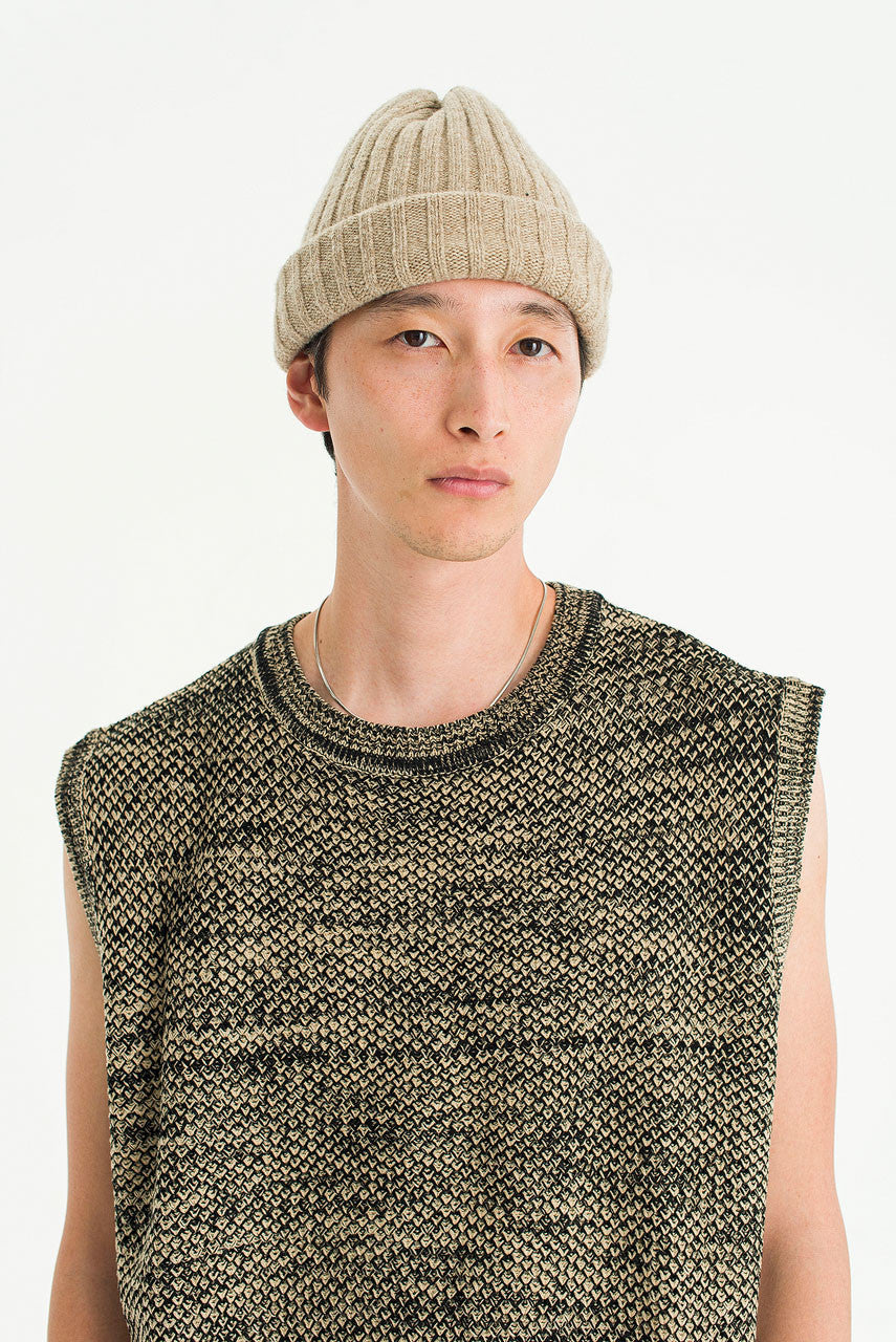 Two-Tone Knit Vest