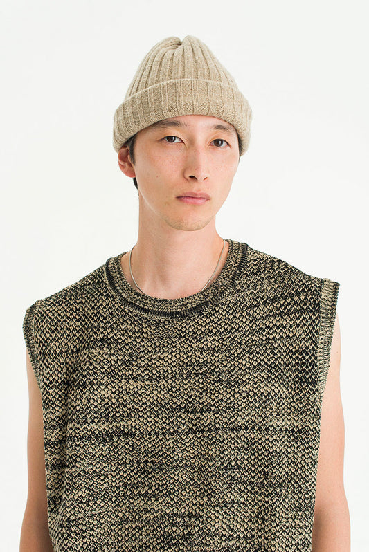 Two-Tone Knit Vest