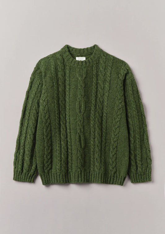 Donegal Wool Cable Sweater