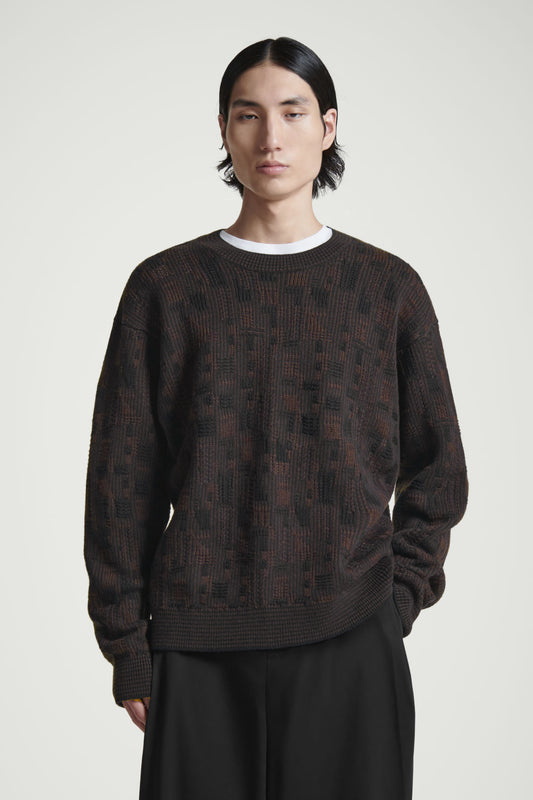 GEOMETRIC JACQUARD-KNIT JUMPER