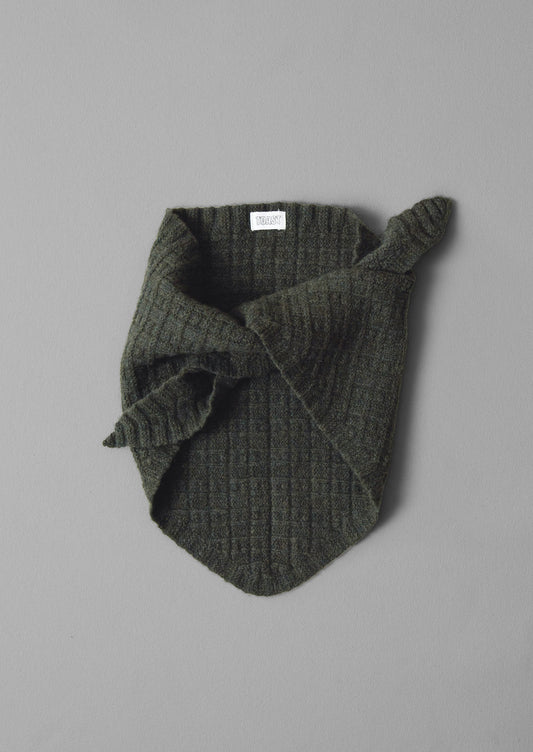 Grid Stitched Knitted Bandana