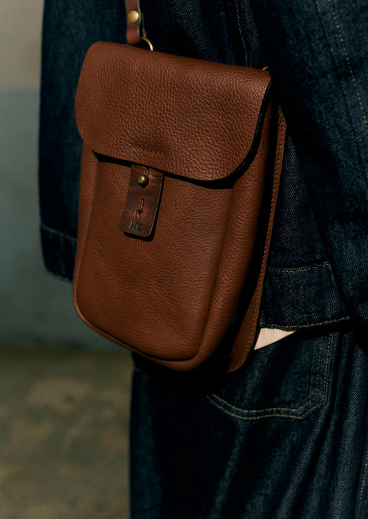 Bleu De Chauffe Leather Workwear Bag